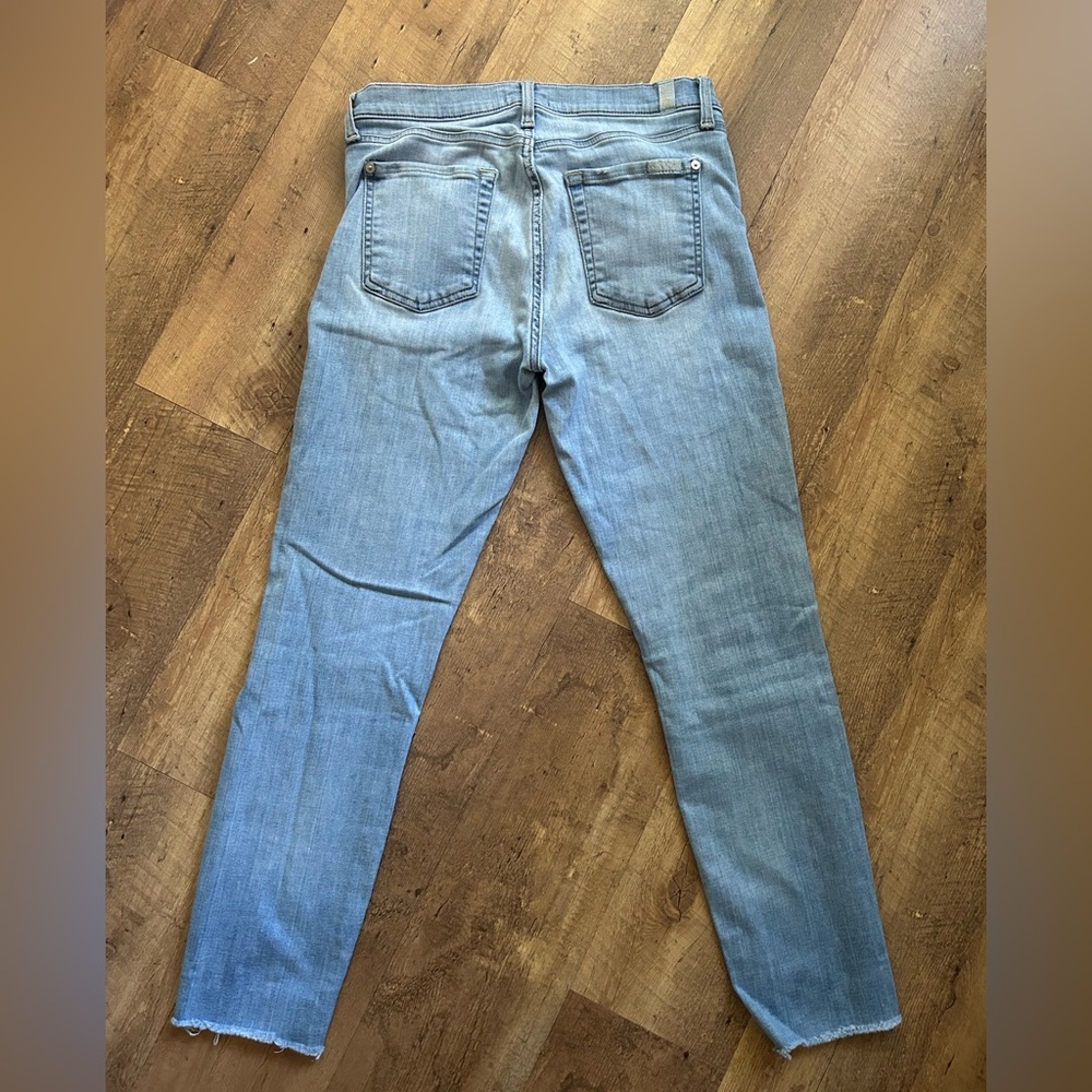 7 For All Mankind Light Blue Ankle Jeans size 29 - Picture 4 of 4